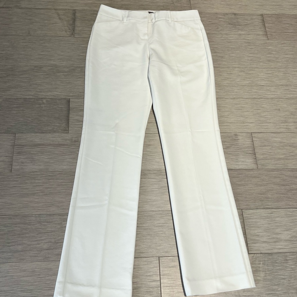 Express Women’s White Boot Cut Flare Pants.